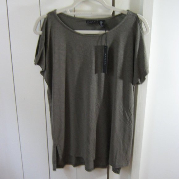 NWT Olive Tahari Cold Shoulder Top - Picture 1 of 5